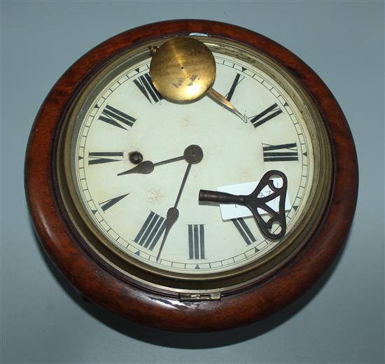 Mahogany wall clock